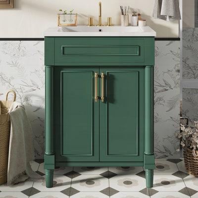 Meuble-lavabo 24 po avec lavabo en céramique