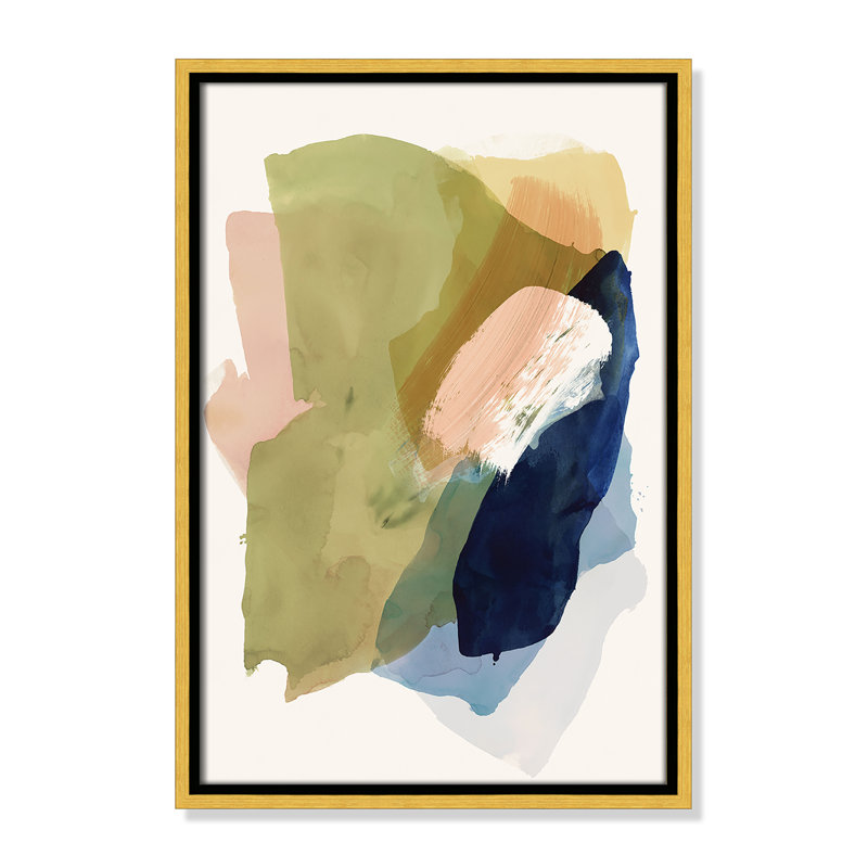Brush and Whisper II Print by , 19.5" H x 13.5" W, Gold Floater