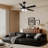 52"  Modern Farmhouse Dimmable LED Ceiling Fan with 3CCT LED Lights and Remote Control, Double-Sided Wood Blades, 6-Speed Reversible DC Motor, 4"/10" Downrods Included 