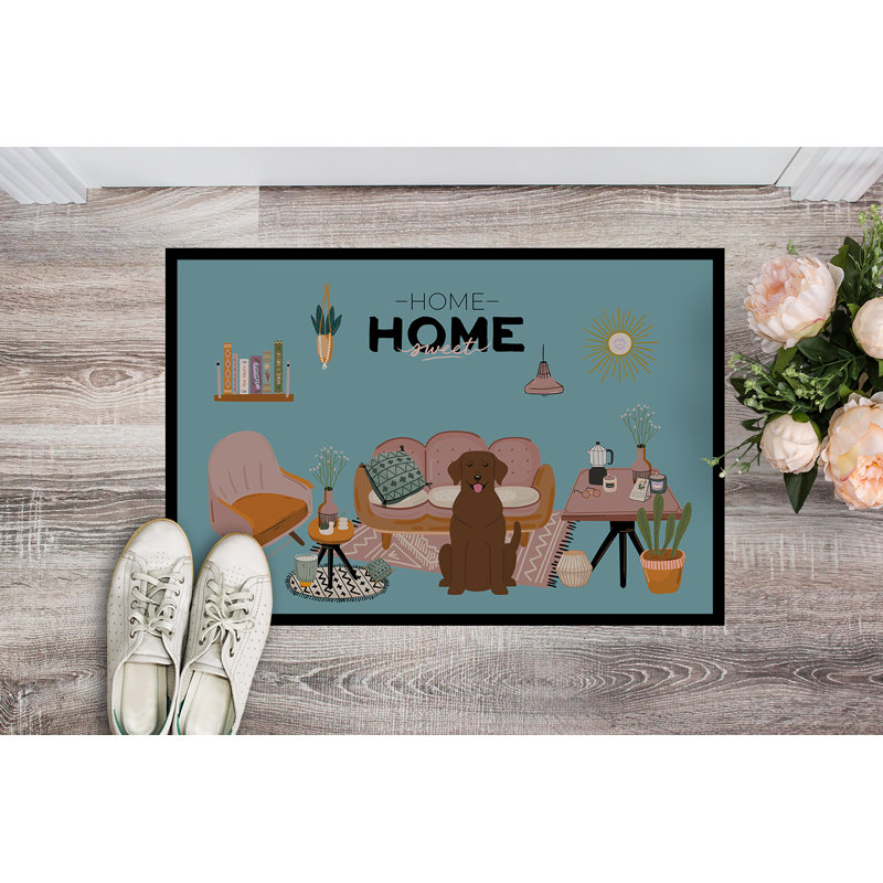 Gordils Non-Slip Doormat, Chocolate Labrador