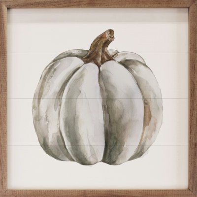 Watercolor White Pumpkin
