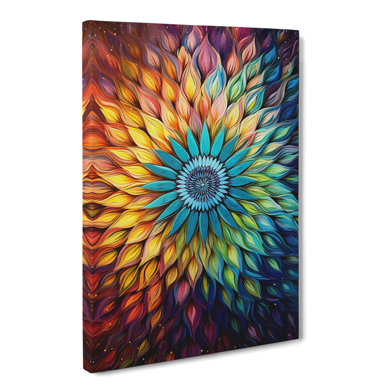 Mandala Impressionism - Wrapped Canvas, 60cm H x 40cm W x 3cm D