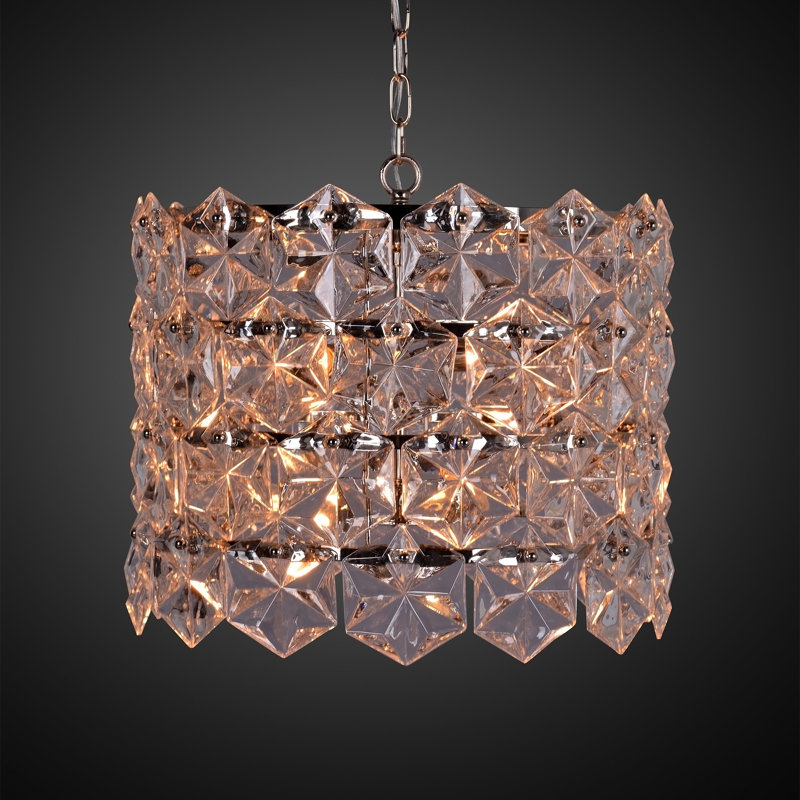 Vergas 6 - Light Glass Chandelier