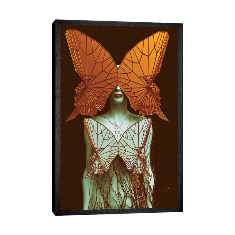 Transformation II - Print on Canvas, 66.04 cm H x 45.72 cm W, Black Framed