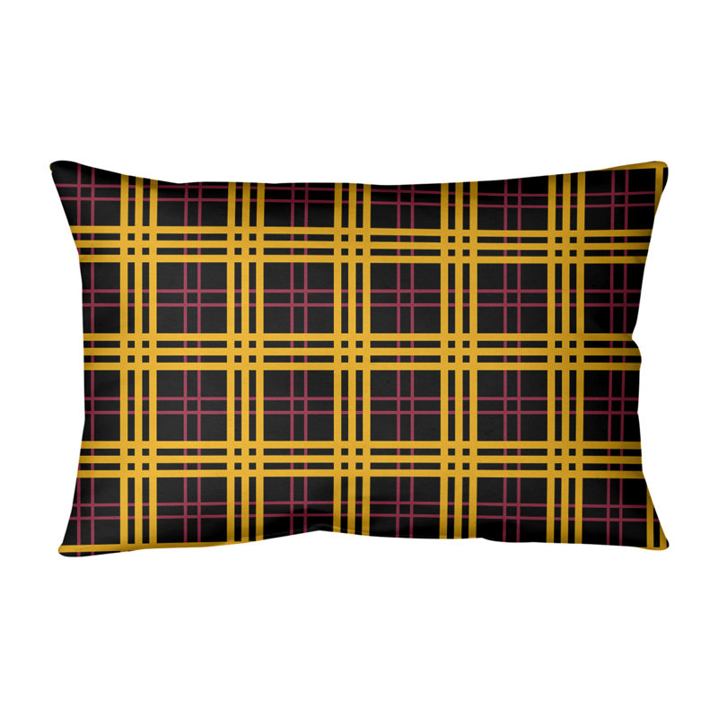 Housse de coussin Luxury Arizona, Noir / rouge / jaune