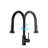 Stainless Steel Matte Black Kitchen Faucet With Pull Down & Soap Dispenser, 360 Rotatable Spout, Scratch Rust , 1.8Gpm Flow Rate Scratch-, Rust-,-561282170