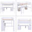 Gorga Kids Full Loft Bed with Drawers-593843826