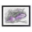 Bunch of Purple Tulips in Abstract - Picture Frame Graphic Art Print-55681181-55681182
