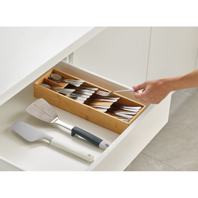 DrawerStore Bamboo Compact Cutlery Organizer