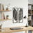 Metal Leaf Wall Art Set of 2, Vertical Wall Art in Black Metal for Industrial Decor