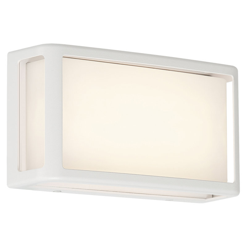 Kordian Outdoor LED Wall Mount, White