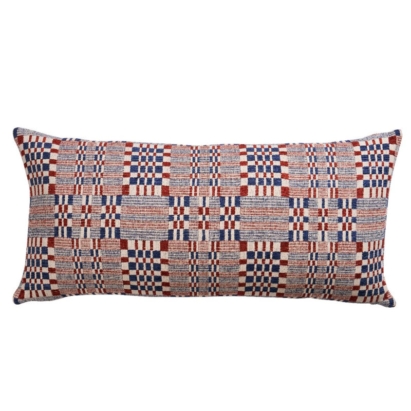 Brimfield Pillow Cover & Insert, Red, Rectangle 12"H x 24"W