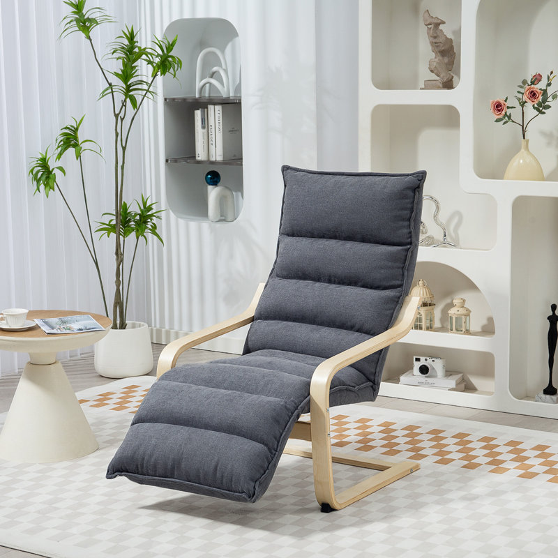 Velvet Accent Chair, Dark Grey