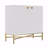 2-Door White Locker Accent Cabinet