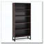 Organisateur de bibliothèque 70,87 "à 5 niveaux en bois de santal pour salon, bureau