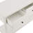 Emmeline 3-Drawer Scalloped Console Table In White-106714589