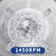Concasseur de glace commercial, machine à cône de neige électrique de 661 lb / H 300W, trémie de 8,98 gallons, 4 lames en acier inoxydable, bleu