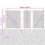 100 cm H x 5000 cm W Border Fencing