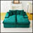 Double Chaise Lounge, Turtle Velvet Upholstered Sofa Bench with High Resilience Sponge, Multi-Functional Seating for Living Room Bedroom-2134803486