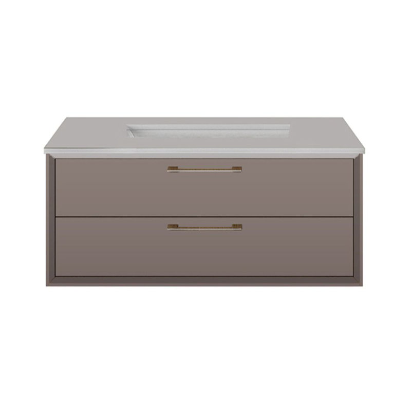 Gemelli 30'' W Single Stone Vanity Top, Polished White