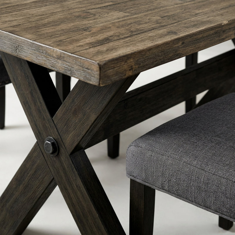 Solid Wood Top Dining Set