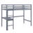 Twin Elevated Wooden Loft Bed, Comprehensively Fitted With Safety Railing, Integrated Desk, And Step Ladder-425410098