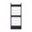 Tall Open Shoe Rack With Metal Rails And Multi-Tier Shelves