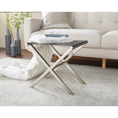Caistor Faux Leather Ottoman