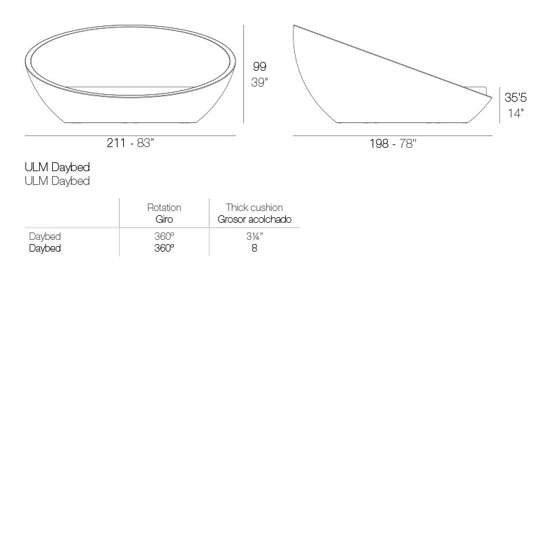 Ulm - Resin Daybed - Basic, White