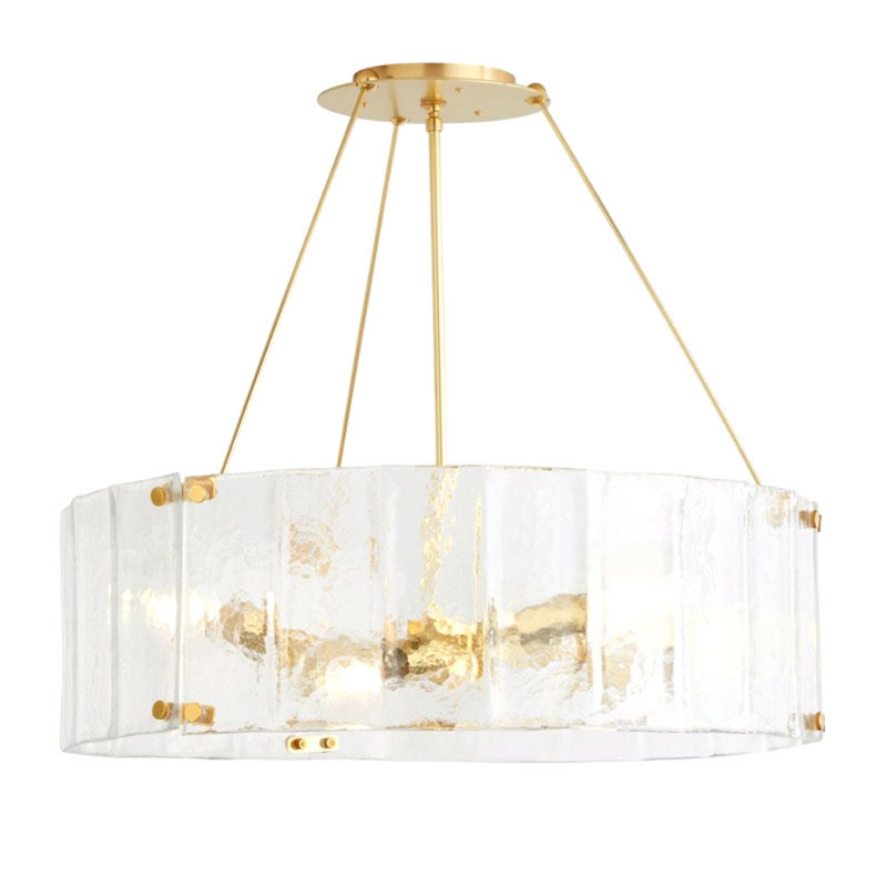 Lustre cylindrique clair avec accents en verre Willamette, 63" Length x 13" Height, Turquoise / vert, Bronze