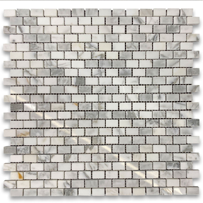 Carreau de mosaïque en marbre 12 po x 12 po