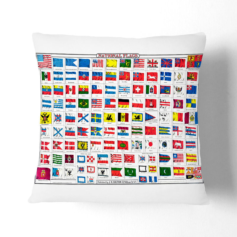 Square Throw Cushion, Stone, 40cm H x 40cm W x 15cm D