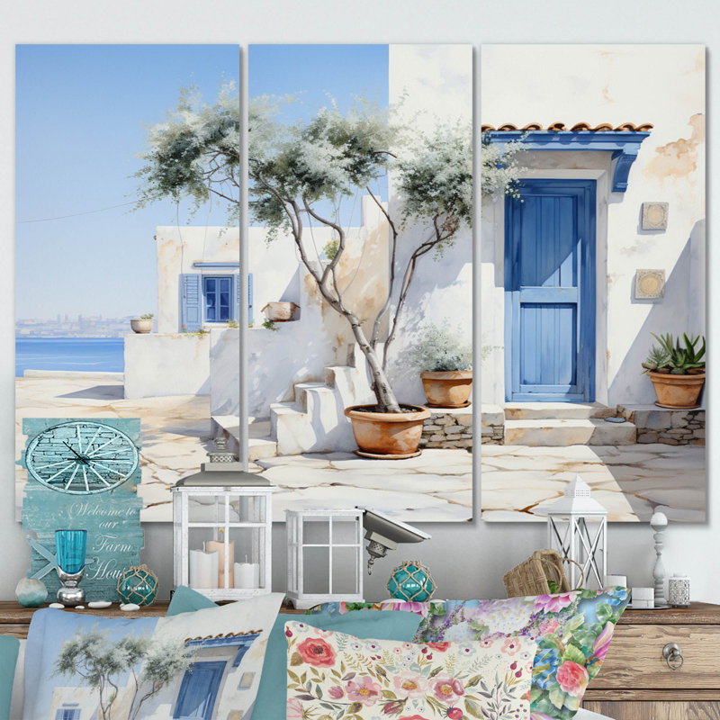 Grèce Cycladic Harmony II 3 pièces, H 28 po x l 36 po x P 1 po