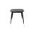 Norvia Rectangular Dining Room Table, Model : NVT-48, Sloped Edges & Metal-Tipped Legs, Hardwood Design, Quick Assembly, Ebony Black Finish-1826836884