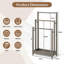 Wood Freestanding Towel Stand-1128854126