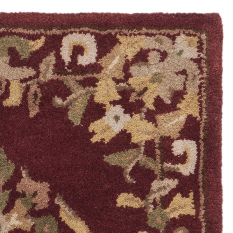 Tapis oriental en laine touffeté à la main Balthrop, Rond 3 pi 6 po