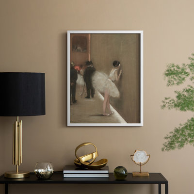 «Vintage Portrait Print», reproduction encadrée en bois massif