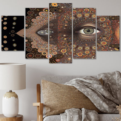 Sylvie - Modern Wall Art Living Room - 5 Panels