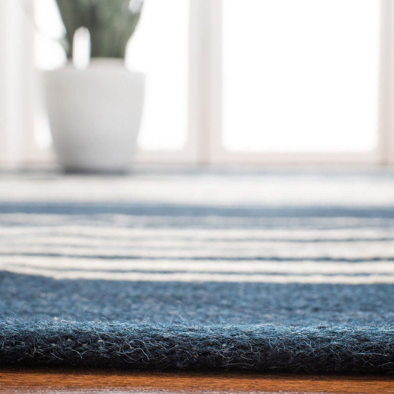 Ralph Lauren Bluff Point Stripe Wool Striped Rug, Rectangle 8' x 10'