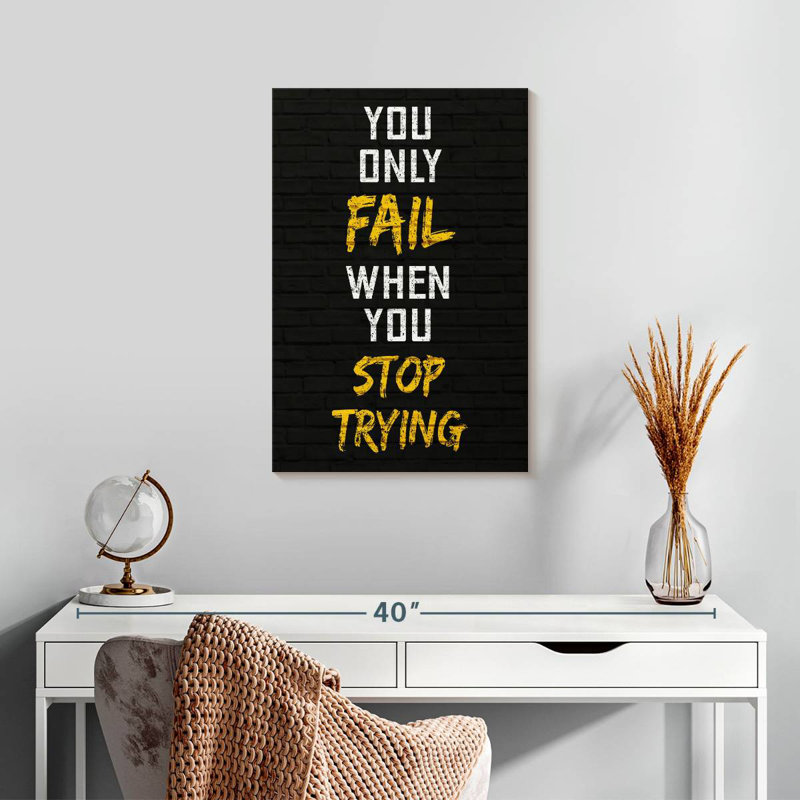 When You Stop Trying, 24" H x 16" W