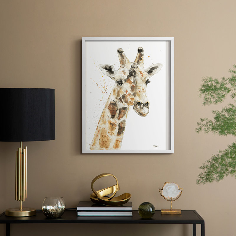 Savannah IV Framed Print - Solid Wood, H 11 po x l 9 po, Blanc