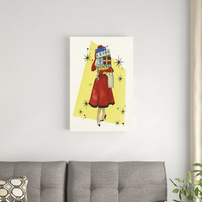«Vintage Christmas I» par Grace Popp - reproduction d'art sur toile tendue