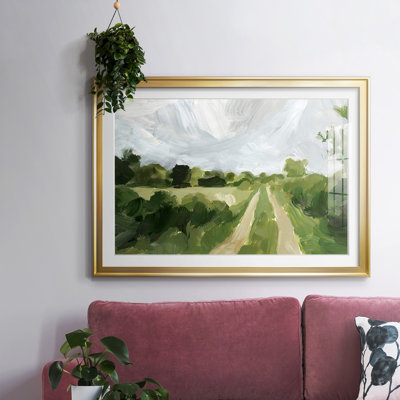 Meadow Trail II, reproduction d'art encadrée
