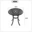 Table de salle à manger en aluminium