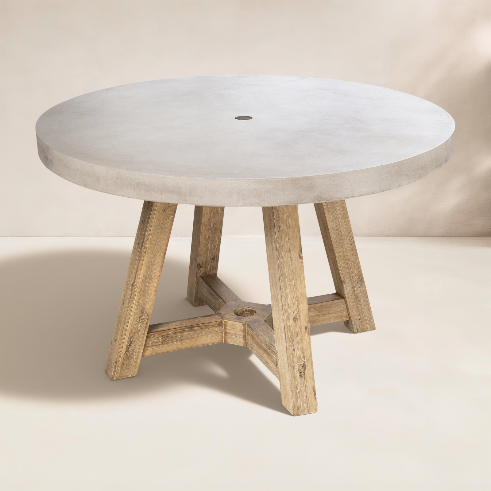 Isabela Acacia Patio Dining Table, 47" Round