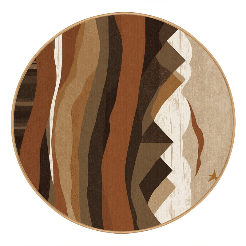 Dune Waves Rug, Round 3'
