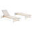 Outdoor Aluminum Lounger - Two Chaise Lounges, Frame, Breathable Mesh For Comfort, Rounded Legs With Rustic Look, Ergonomic Support, Simple Upkeep, Suitable Areas Patio Lounge 2 Rust Mesh, Rope