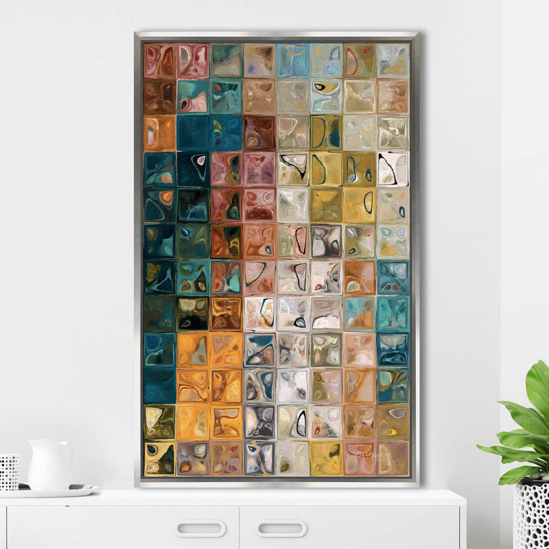 «2 Peter 1: 4 Precious Promises (Vertical)» par Mark Lawrence, reproduction, Cadre flottant argent