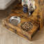 Station d'alimentation pour animaux et table d'appoint avec station de charge et rangement pour aliments Designs Designs-701771212