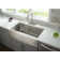 33" L x 21" W Stainless Steel Undermount Apron Kitchen Sink with Grid and Strainer
